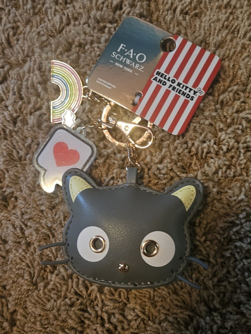 Hello Kitty & Friends FAO Schwarz (Chococat) Charm Keychain